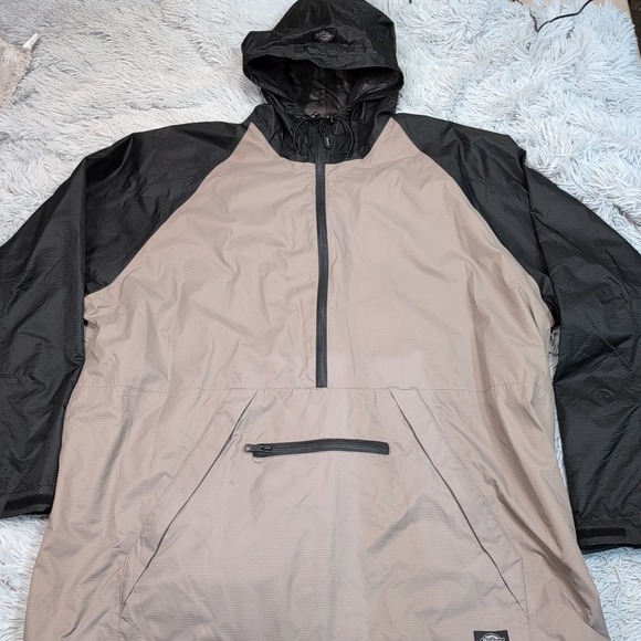 Dickies Jacket Mens 3XL Windbreaker Hood Pockets Half Zip Chore Outdoors - Picture 1 of 14